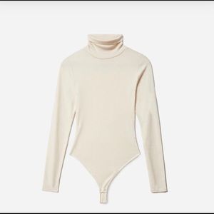 Everlane Super-Soft Turtleneck Bodysuit in Cream